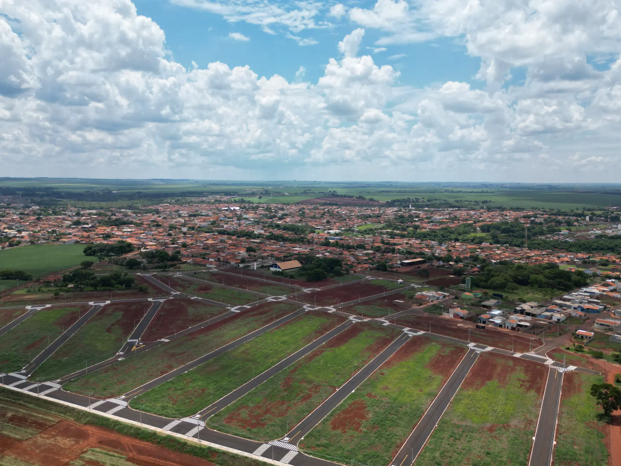 Infraestrutura Royal Park - Vista Aérea Completa com Lotes